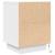 Noptiera cu lumini LED alb 38x34x50 cm GartenMobel Dekor