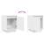 Noptiera cu lumini LED alb 38x34x50 cm GartenMobel Dekor