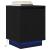 Noptiera cu lumini LED Negru 38x34x50 cm GartenMobel Dekor