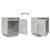 Noptiera cu lumini LED Gri beton 38x34x50 cm GartenMobel Dekor