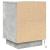 Noptiera cu lumini LED Gri beton 38x34x50 cm GartenMobel Dekor