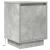 Noptiera cu lumini LED Gri beton 38x34x50 cm GartenMobel Dekor