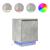 Noptiera cu lumini LED Gri beton 38x34x50 cm GartenMobel Dekor