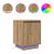 Noptiera cu lumini LED Stejar Artisan 38x34x50 cm GartenMobel Dekor