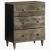 Bufete 3 piese gri deschis 60x33,5x75 cm lemn masiv de mango GartenMobel Dekor