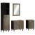 Set mobilier de baie, 4 piese, lemn masiv de mango GartenMobel Dekor