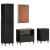 Set mobilier de baie, 4 piese, lemn masiv de mango GartenMobel Dekor