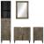 Set mobilier de baie, 4 piese, lemn masiv de mango GartenMobel Dekor