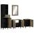 Set mobilier de baie, 4 piese, lemn masiv de mango GartenMobel Dekor