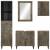 Set mobilier de baie, 5 piese, lemn masiv de mango GartenMobel Dekor