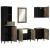 Set mobilier de baie, 5 piese, lemn masiv de mango GartenMobel Dekor