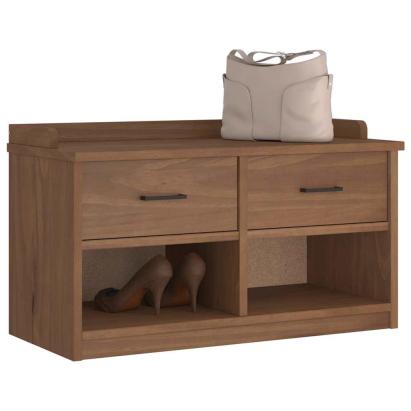 Bancă pentru hol „SANDNES” 87x40x50 cm din lemn masiv de pin GartenMobel Dekor