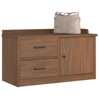 Bancă pentru hol „SANDNES” 87x40x50 cm din lemn masiv de pin GartenMobel Dekor