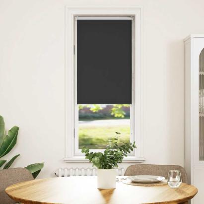 Jaluză cu role opace negru 45x130 cm lățime material 40,7 cm GartenMobel Dekor