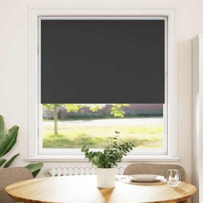 Jaluză cu role opace negru 95x150 cm lățime țesătură 90,7 cm GartenMobel Dekor