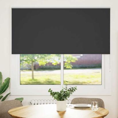 Jaluză cu role opace negru 155x175 cm lățime material 151,6 cm GartenMobel Dekor