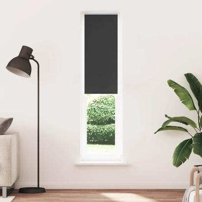 Jaluză cu role opace negru 40x210 cm lățime material 35,7 cm GartenMobel Dekor