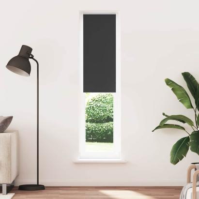 Jaluză cu role opace negru 60x210 cm lățime material 55,7 cm GartenMobel Dekor