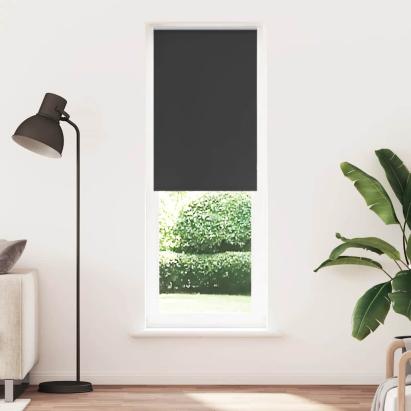 Jaluză cu role opace negru 80x230 cm lățime material 75,7 cm GartenMobel Dekor