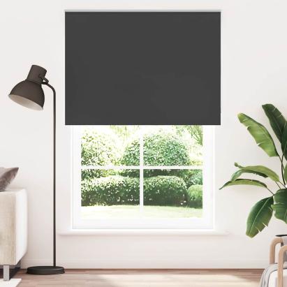 Jaluză cu role opace negru 150x230 cm Lățime țesătură 146,6 cm GartenMobel Dekor