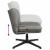 Scaun de birou pivotant, gri deschis, material textil GartenMobel Dekor