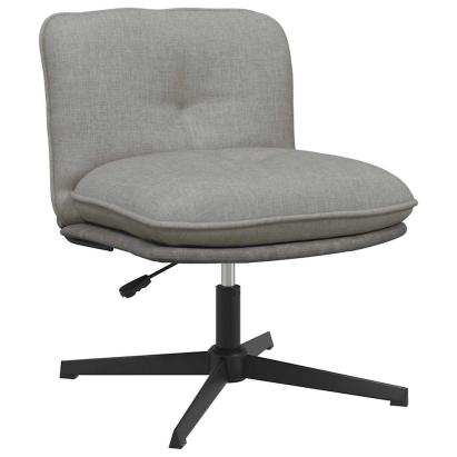 Scaun de birou pivotant, gri deschis, material textil GartenMobel Dekor