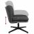 Scaun de birou pivotant, gri închis, material textil GartenMobel Dekor