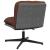 Scaun de birou pivotant, maro, material textil GartenMobel Dekor