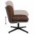 Scaun de birou pivotant, maro, material textil GartenMobel Dekor