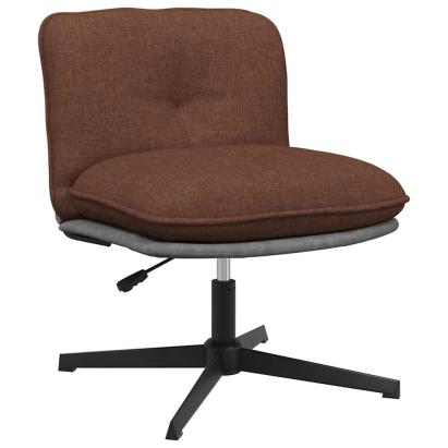 Scaun de birou pivotant, maro, material textil GartenMobel Dekor