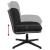 Scaun de birou pivotant, negru, material textil GartenMobel Dekor