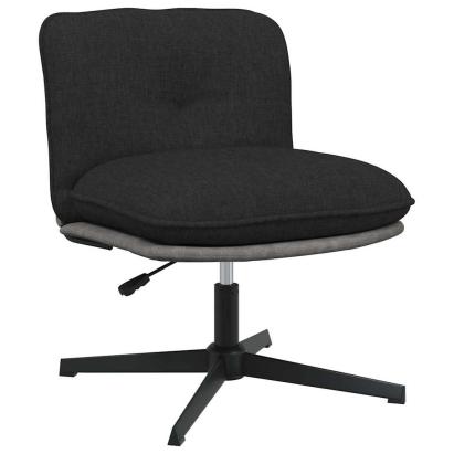 Scaun de birou pivotant, negru, material textil GartenMobel Dekor