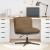 Scaun de birou pivotant, gri taupe, material textil GartenMobel Dekor