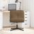 Scaun de birou pivotant, gri taupe, material textil GartenMobel Dekor