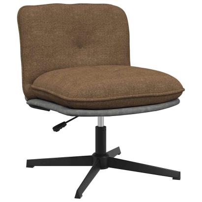 Scaun de birou pivotant, gri taupe, material textil GartenMobel Dekor