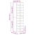 Dulap Pantofi Lemn Vechi 54x34x183 cm Lemn prelucrat GartenMobel Dekor