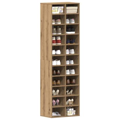 Dulap Pantofi Artisan Stejar 54x34x183 cm Lemn prelucrat GartenMobel Dekor