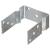 Ancore de gard, 12 buc., argintiu, 12x6x15 cm, oțel galvanizat GartenMobel Dekor