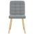 Scaune de sufragerie, 6 buc., gri deschis, material textil GartenMobel Dekor