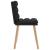 Scaune de sufragerie 6 buc. negru material textil GartenMobel Dekor