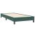 Pat box spring cu saltea, verde închis, 80x220 cm, catifea GartenMobel Dekor