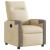 Fotoliu rabatabil electric, crem, material textil GartenMobel Dekor
