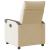 Fotoliu rabatabil electric, crem, material textil GartenMobel Dekor