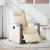 Fotoliu rabatabil electric, crem, material textil GartenMobel Dekor