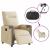 Fotoliu rabatabil electric, crem, material textil GartenMobel Dekor