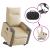 Fotoliu electric rabatabil cu ridicare, crem, textil GartenMobel Dekor