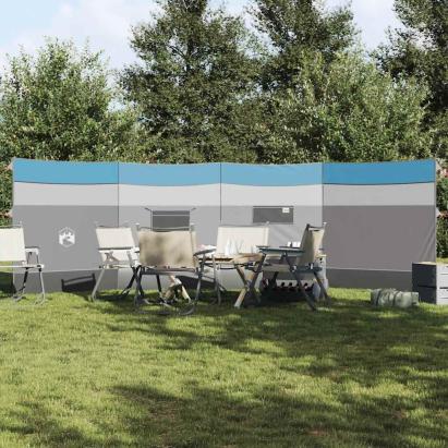 Paravan de camping, albastru, 510x153 cm, impermeabil GartenMobel Dekor