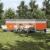 Paravan de camping, gri/portocaliu, 510x153 cm, impermeabil GartenMobel Dekor