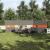Paravan de camping, gri/portocaliu, 490x123 cm, impermeabil GartenMobel Dekor