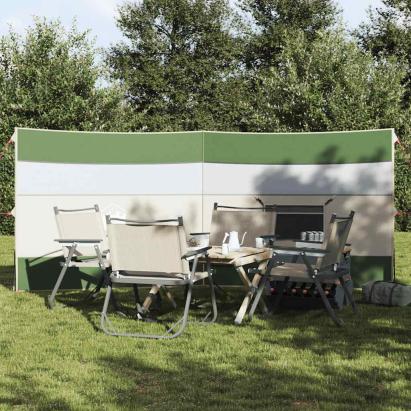 Paravan de camping verde 340x130 cm impermeabil GartenMobel Dekor